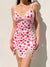 Super Lover Flying Hearts Pink Bodycon Dress