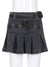 Hotty Pleated Belt Denim Skirt