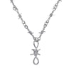 Punk Goth Knot Chain Necklace