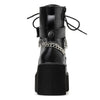 Angel Goth Chain Leather Boot - Axcid Shop