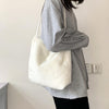 Elegant Modern Plush Faux Fur Tote Bag - Axcid Shop