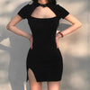 Madonna Black Bodycon Mini Dress