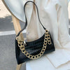 Dinner And Wine Gold Chain Alligator Bag - Axcid Shop