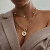 Golden Silver Choker Chain Layered Necklaces