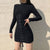 Tie Up Bodycon Knitted Dress