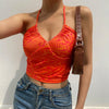 Hot Lava Paisley Ruched Halter Top