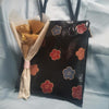 Retro Flower Leather Tote Bag