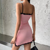 Paris Lace Patchwork Mini Dress