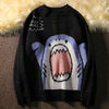 Im Not Dangerous Shark Cartoon Turtleneck Sweater