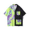 Atomic Neon Block Patchwork Shirt - Axcid Shop