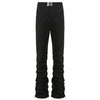 Black Buckle Cargo Ruched Pants - Axcid Shop