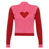 Super Luver Heart Patchwork Knitted Sweater