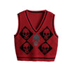 Skull Punk Vintage Sweater Vest