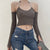 Hillary Hollow Out Chain Punk Halter Top