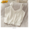 Hearts For You V-Neck Knitted Crop Top