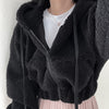 Winter Aesthetic Plush Fleece Furry Hoodie