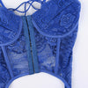 AXCID Blue Floral Corset Camis Top