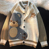 Soft Plush Teddy Bear Y2K Cardigan