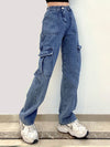 Comfortable High Waist Baggy Babe Jeans