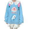 Cherry Cake Bear Embroidery Lace Sweater