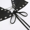 Sofia Gothic Black Corset Chain Top